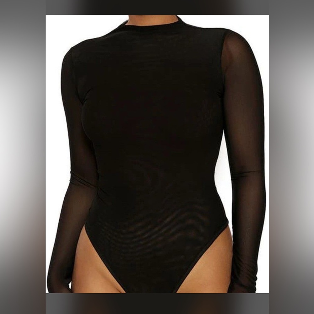 NWOT Naked Wardrobe share mesh bodysuit M
